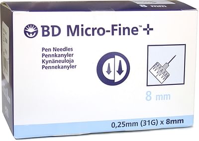 Ago Per Penna Da Insulina Thinwall Bd Gauge 31 Lunghezza 8 M100 Pezzi