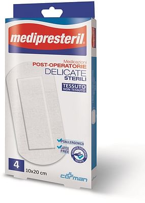 Medipresteril Medicazioni Post Operatorie Delicate 10 X 20 4 Pezzi