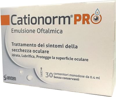 Cationorm Pro Ud 30 Flaconcini Monodose Da 0,4 Ml