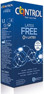 Control New Latex Free 5 Pezzi