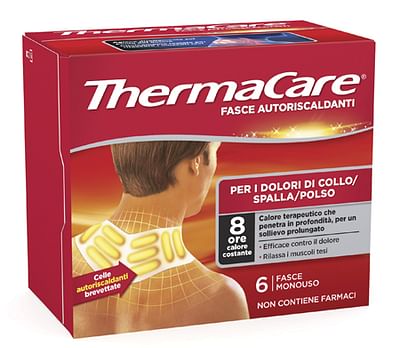 Fasce Autoriscaldanti A Calore Terapeutico Thermacare Collo/Spalla/Polso 6 Pezzi