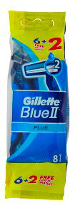 GILLETTE BLU 2 RAS U/GETTA PLUS 6+