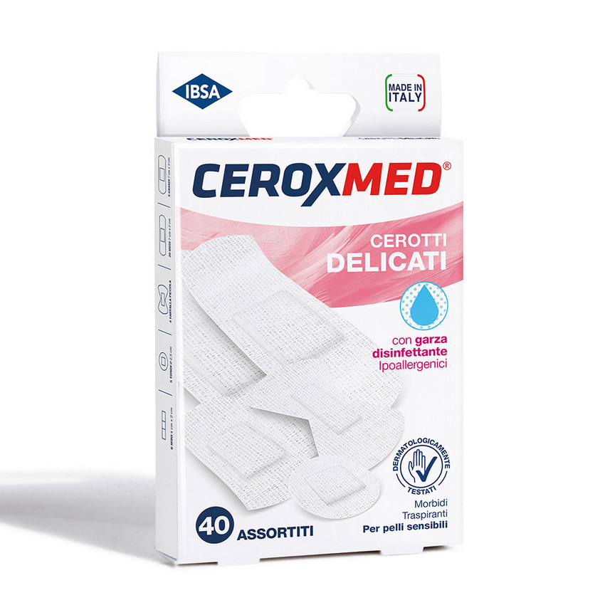 Ceroxmed Cerotti Delicati Assortiti 40 Pezzi