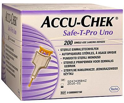 ACCU-CHEK SAFE T-PRO UNO 200PZ
