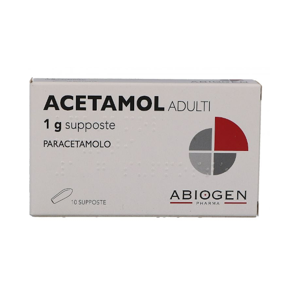 Acetamol 1g 10 Supposte