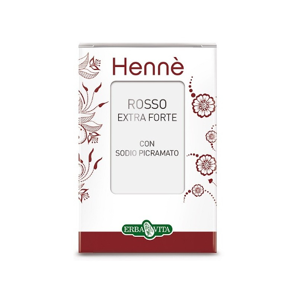 Hennè Color Capelli Rosso Naturale Extra Forte Erbavita