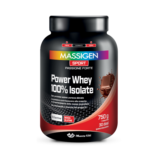 Massigen Sport Power Whey 100% Isolate Cioccolato
