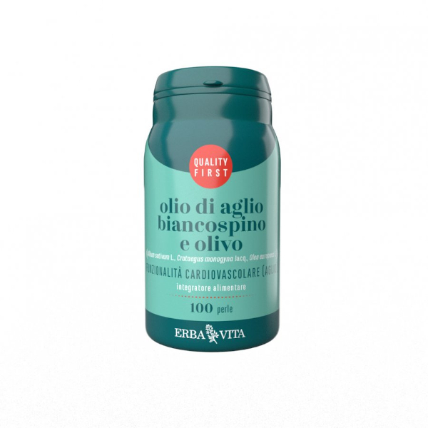 Olio Aglio Biancospino Olivo 100 Perle Erbavita
