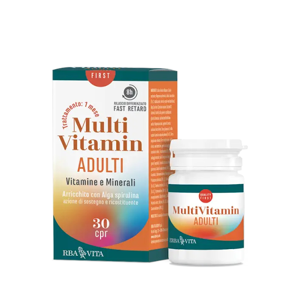 MultiVitamin Adulti Vitamine E Minerali 30 Compresse Erba Vita