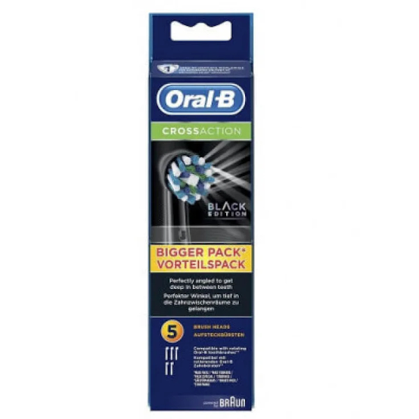 Oral-B Power Refill Crossaction Black 5 Pezzi