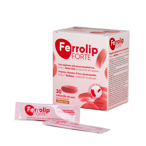 Ferrolip Forte 30 Stick Packs Da 1,8g Gusto Limone