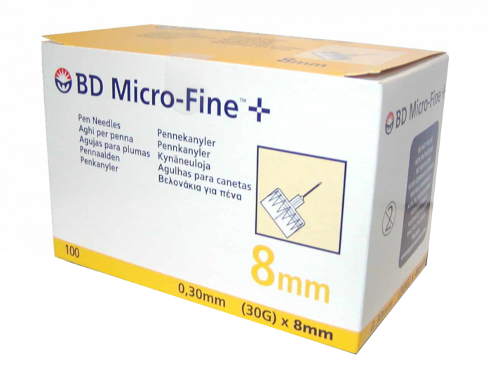 Ago Bd MicroFine G30 8mm 100 Pezzi