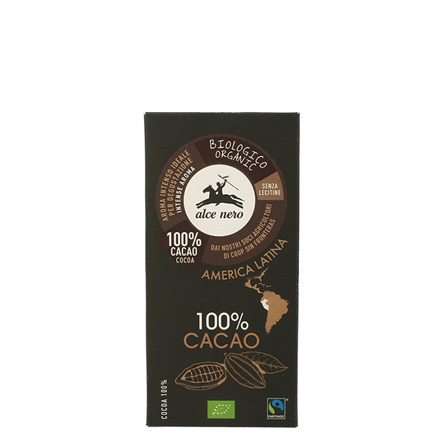 ALCE Tavoletta Cacao 100% Extra Fondente