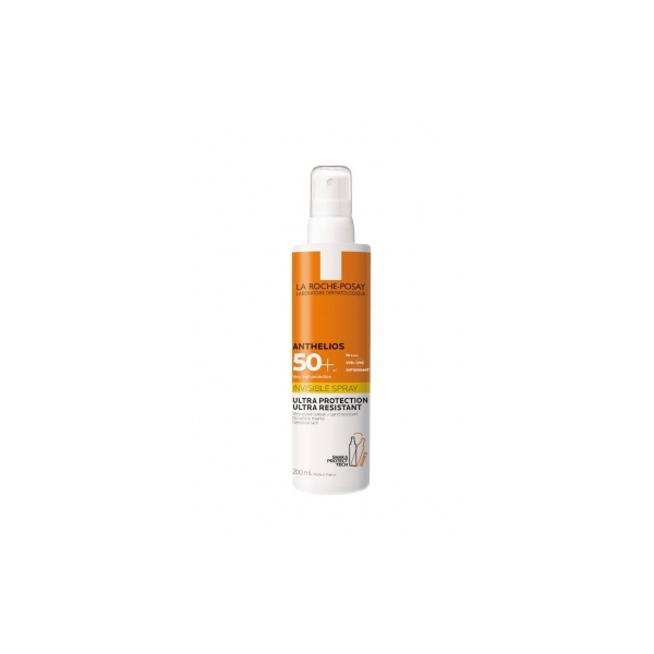 La Roche-Posay Anthelios Spray Solare Corpo Invisibile SPF50+. Elevata Protezione Uva/Uvb. Adatto Alla Pelle Sensibile 200 Ml