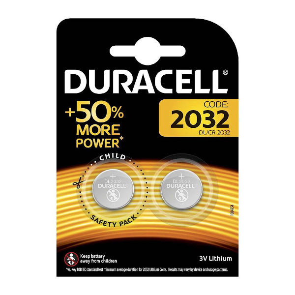 Duracell Speciality Duralock 2032 X 2 Pezzi