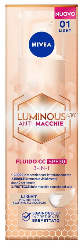 NIVEA LUMINOUS FLUIDO CC SPF30 LIG