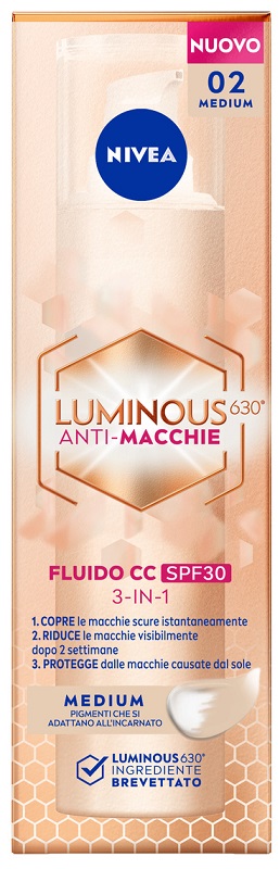 NIVEA LUMINOUS FLUIDO CC SPF30 MED