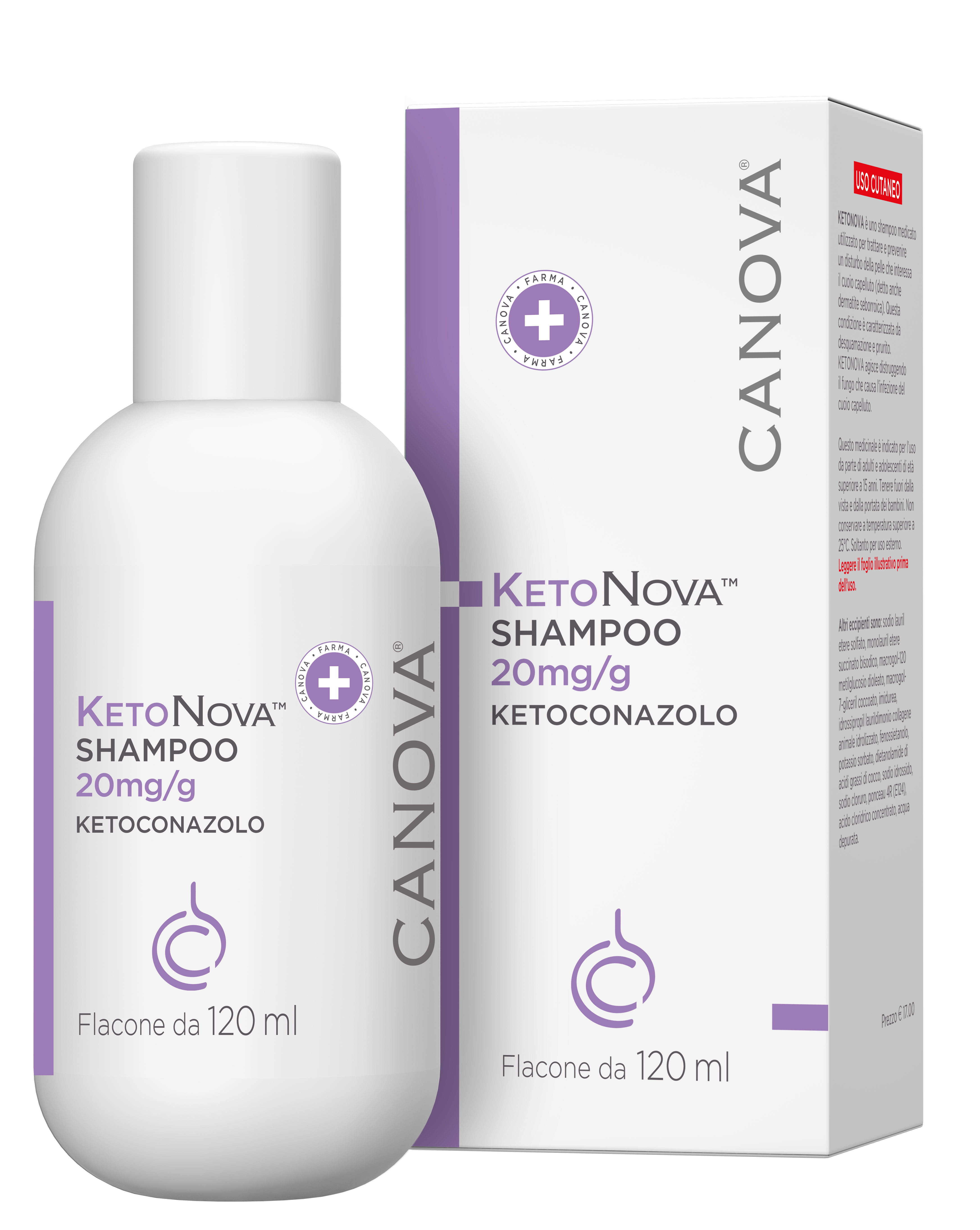 Canova KetoNova Shampoo Trattante Antiforfora 120 Ml