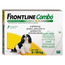 Frontline Combo 3 Pipette 0,67 Ml Per Cani Da 2 A 10 Kg
