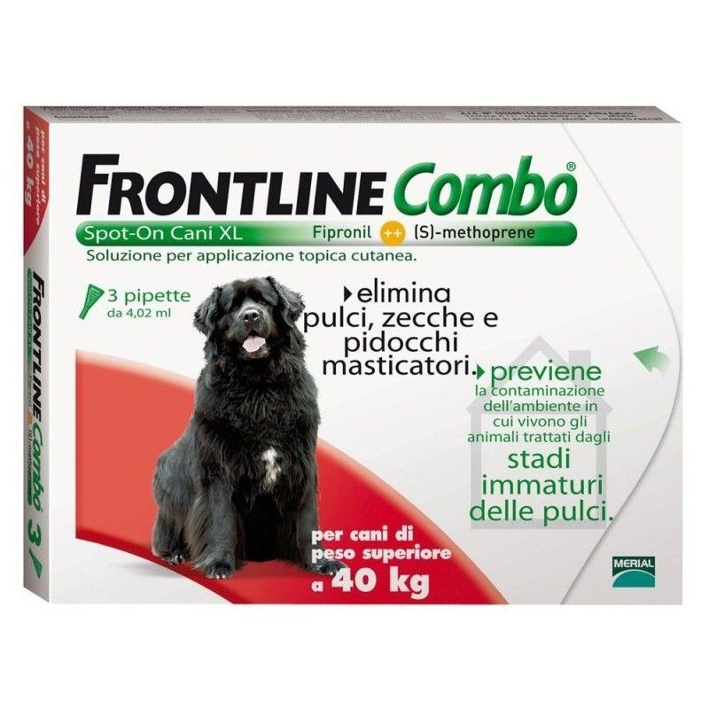 Frontline Combo 3 Pipette 4,02 Ml Per Cani Superiori A 40 Kg
