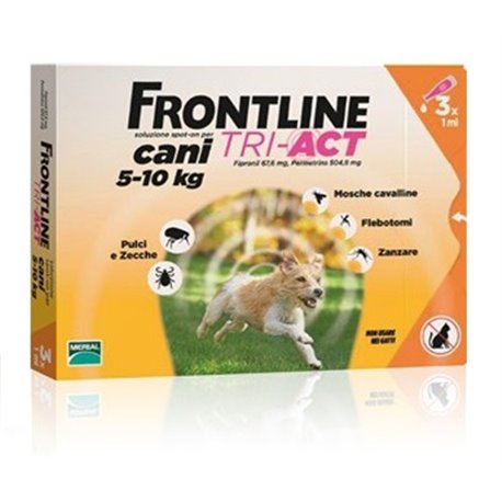 FRONTLINE TRI ACT 3 PIPETTE 1 ML PER CANI 5 - 10 KG