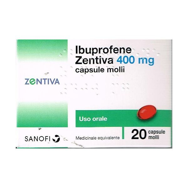 Ibuprofene Zentiva * 20 Capsule Molli 400 Mg