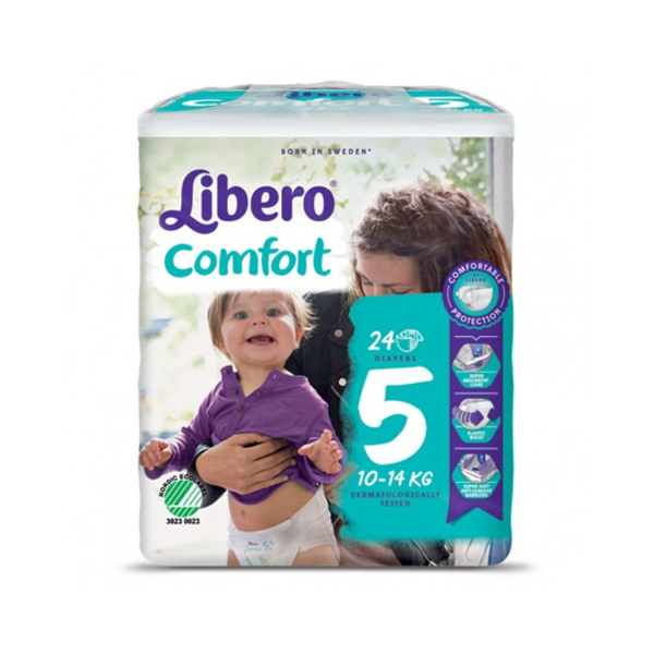 Libero Comfort 5 Pannolino Bambino Taglia 10-14kg 24 Pezzi