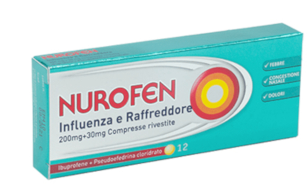 Nurofen Influenza Raffreddore 12 Compresse F1000