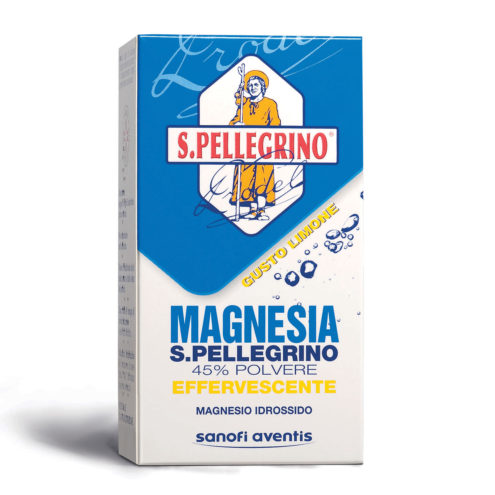 Magnesia S. Pellegrino Effervescente Gusto Limone, Antiacido, Confezione Da 100 Gr