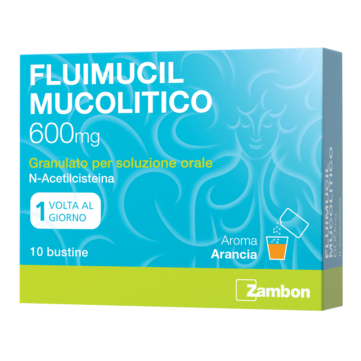 Fluimucil Mucolitico 600 Mg Granulato Sospensione Orale 10 Bustine