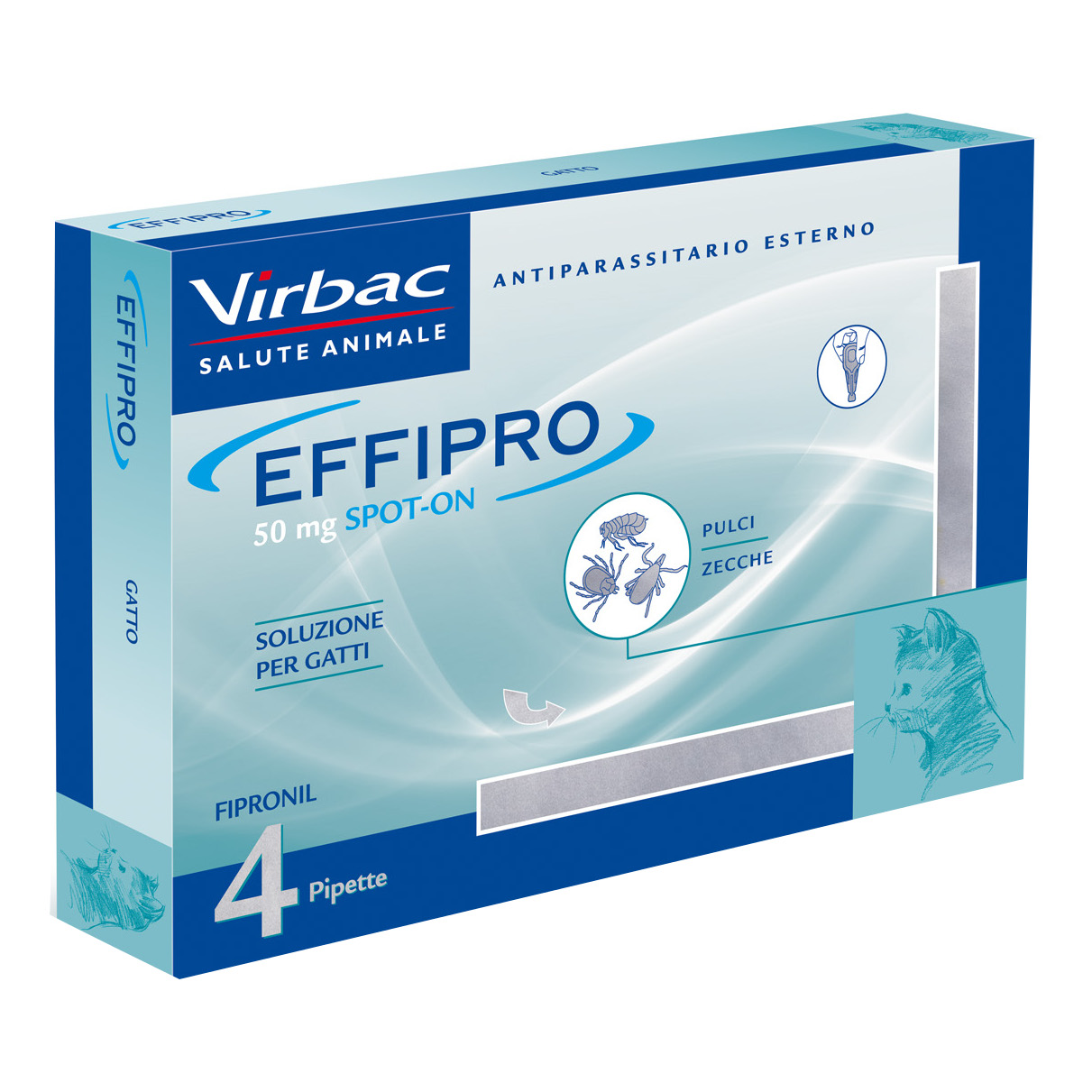 Effipro Spoton 4 Pipette Antiparassitario Gatto