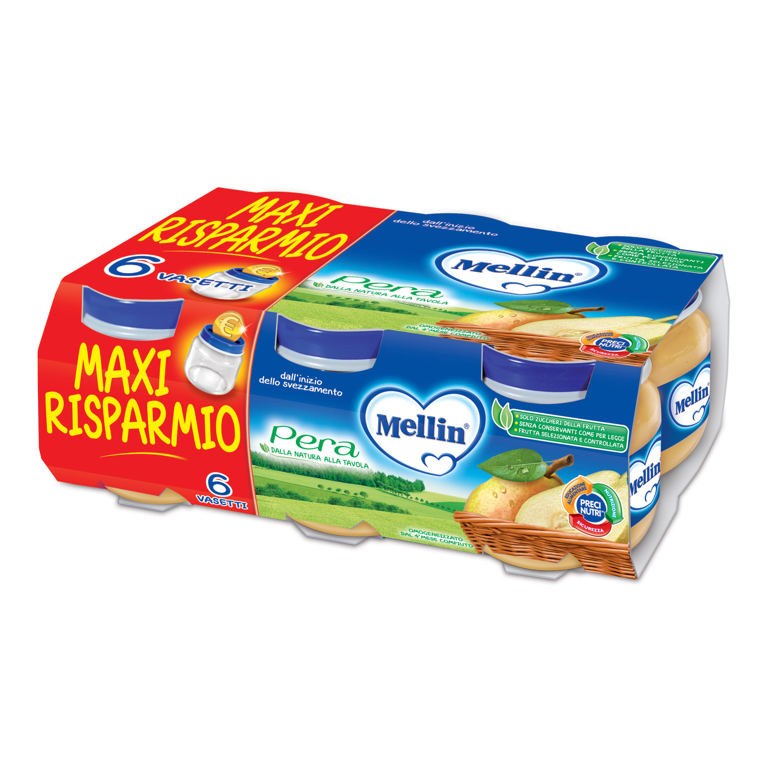 Mellin Omogeneizzato Pera 6x100g