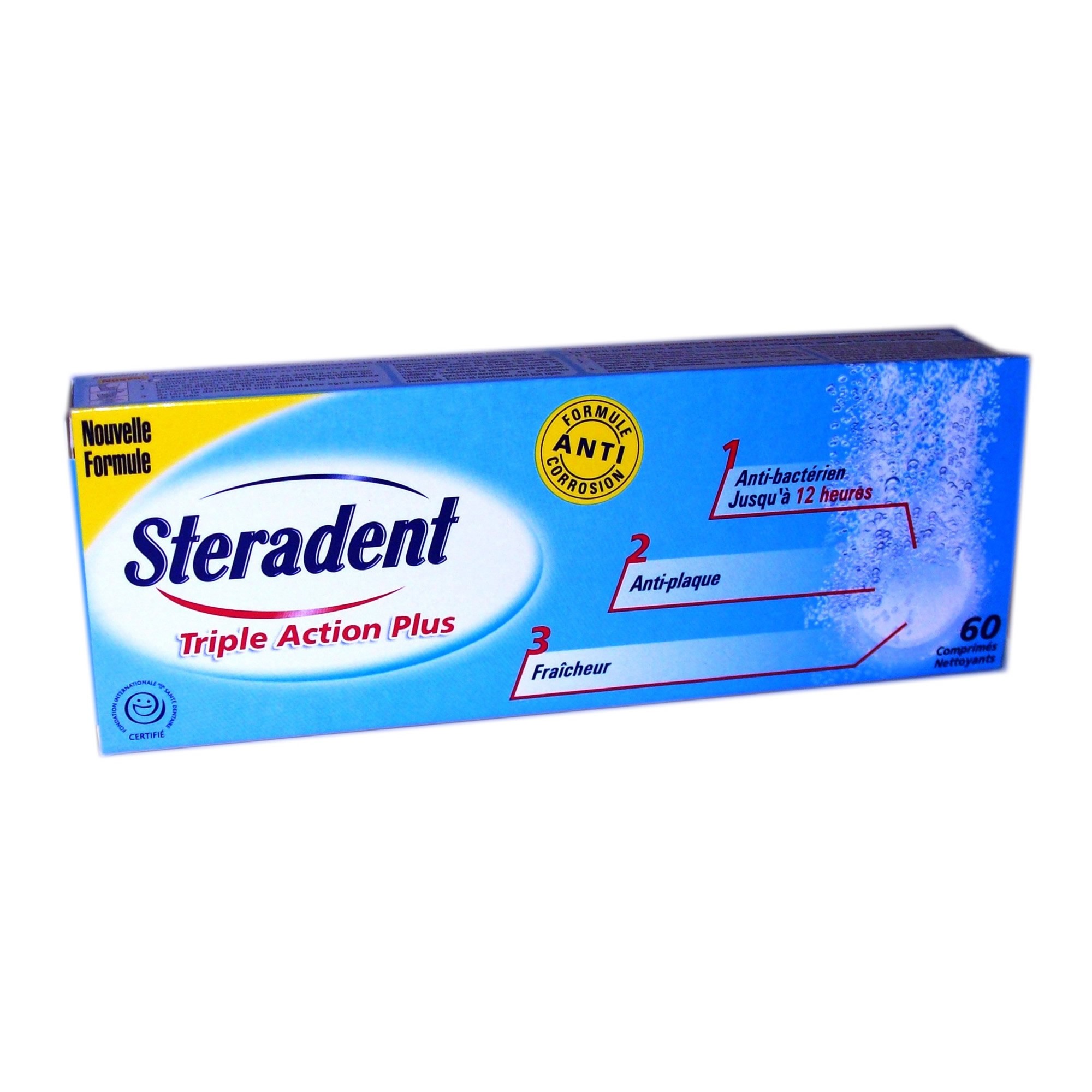 Steradent Triple Action Plus 60 Compresse