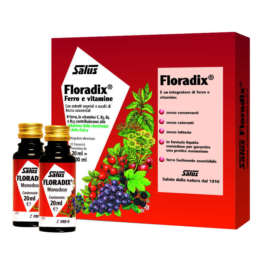 Floradix Monodose 10 Flaconi