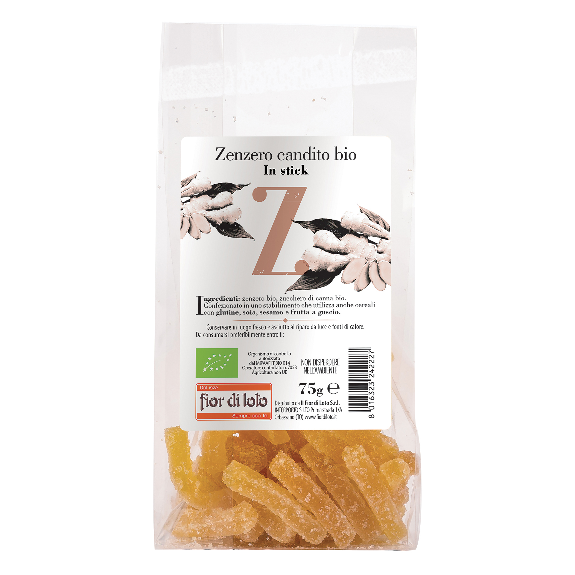 FdL Zenzero Candito 75g