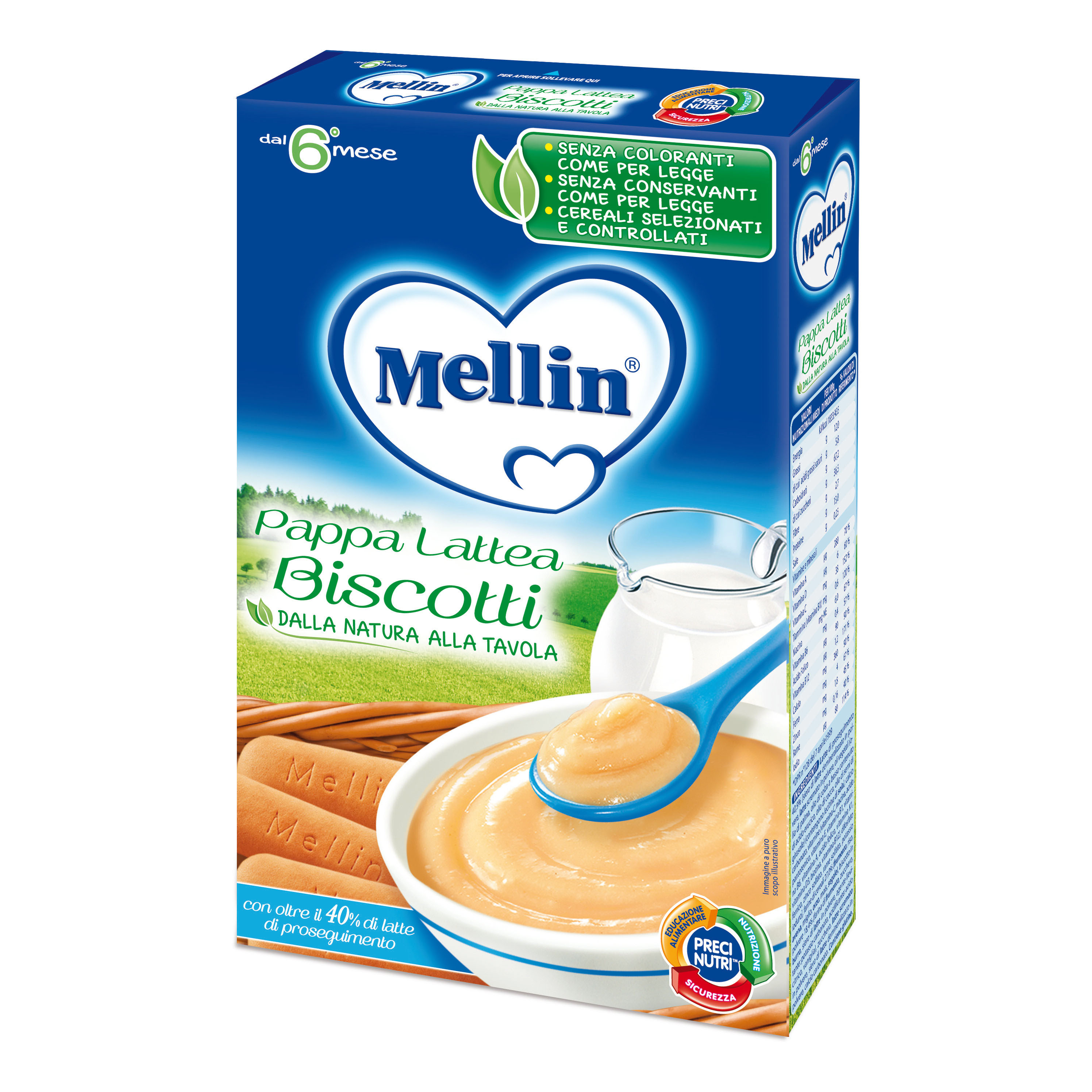 Mellin Pappa Latte Biscotti 250g
