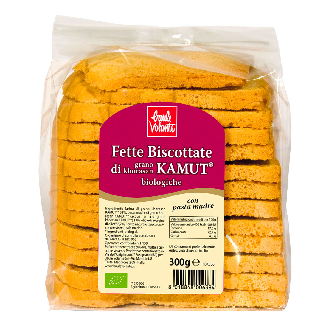 FETTE BISC KAMUT 300G BAULE