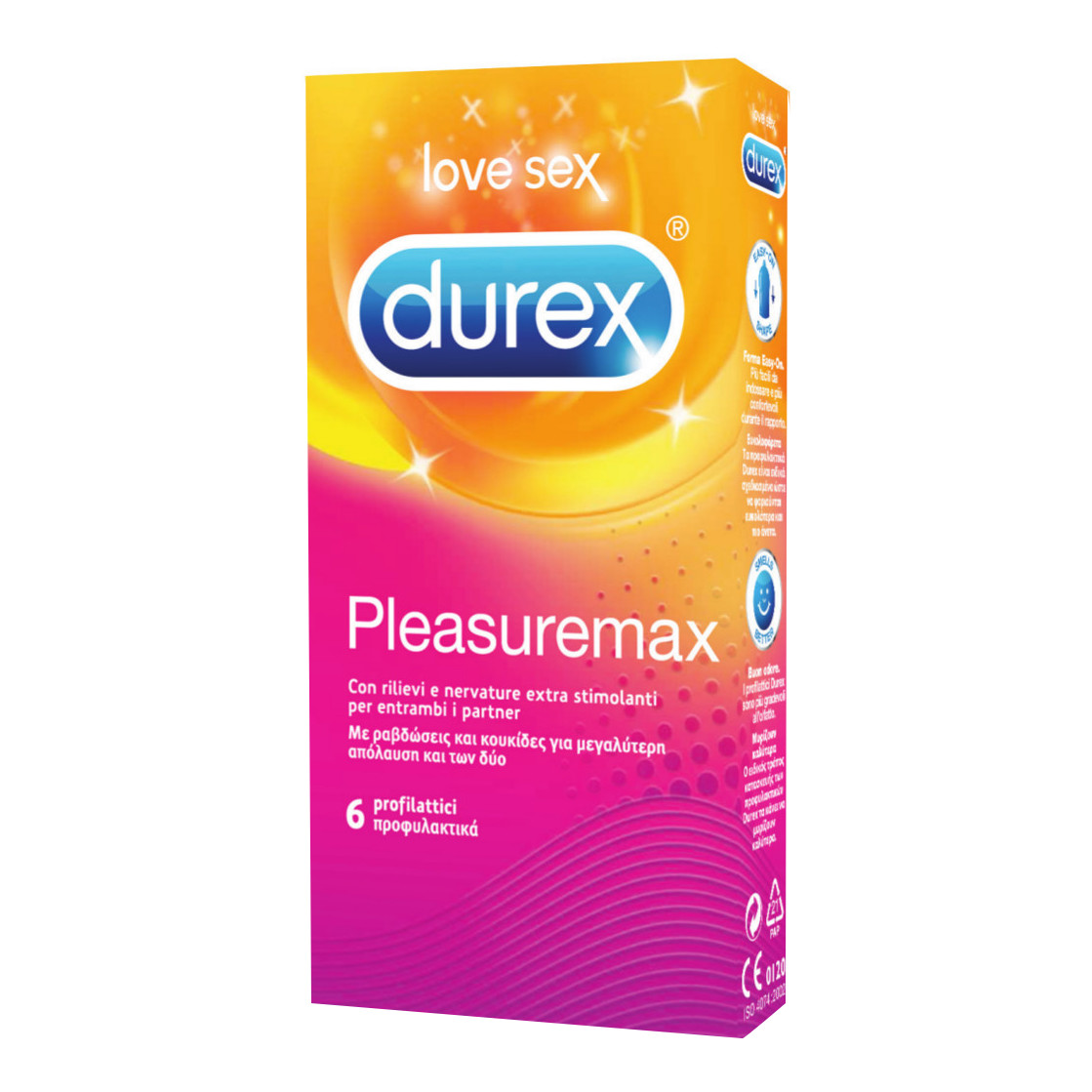 Durex Pleasuremax 6 Profilattici