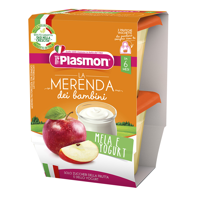 PLASMON Dessert Yog.Mela2x120g