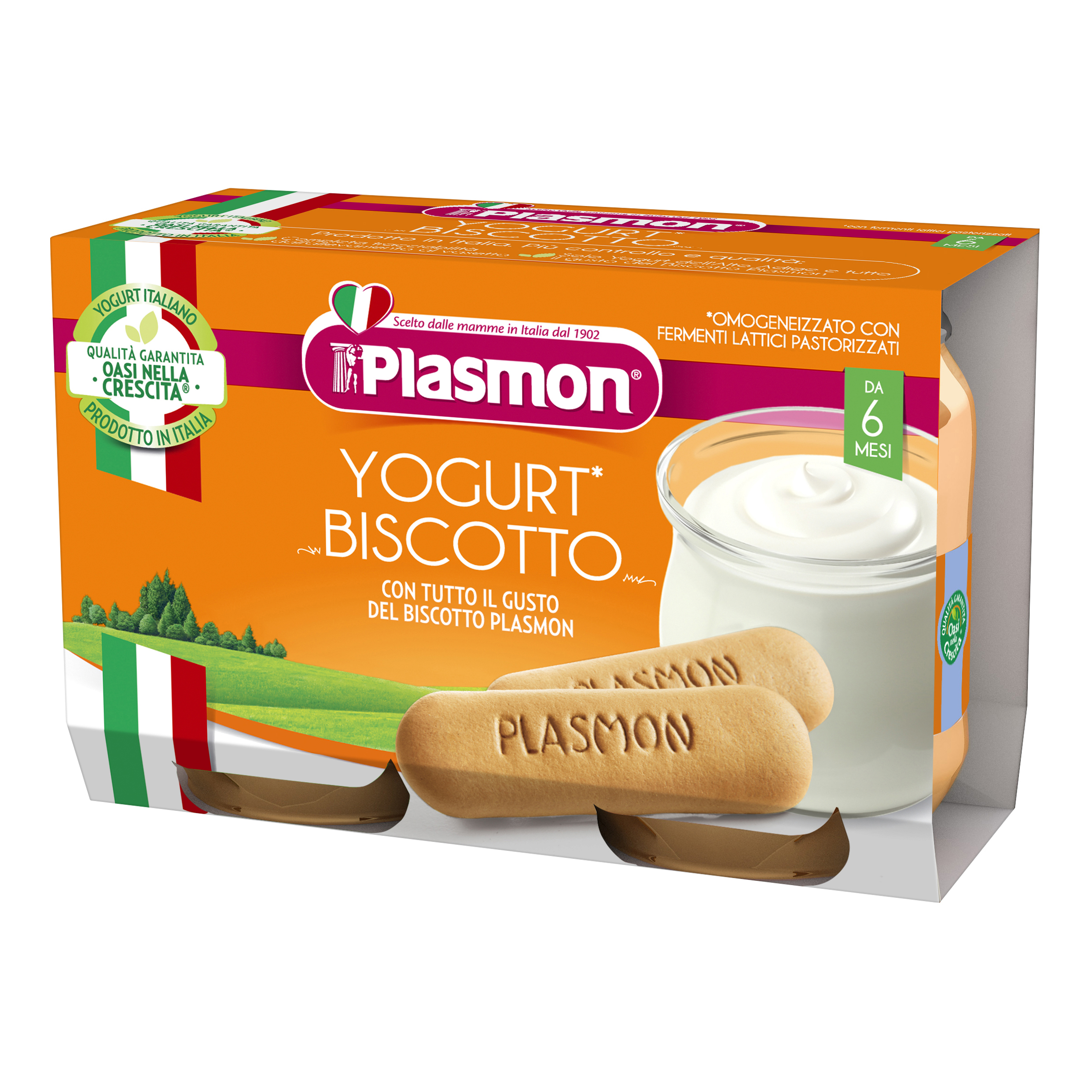 PLASMON Dessert Yog.Bisc2x120g