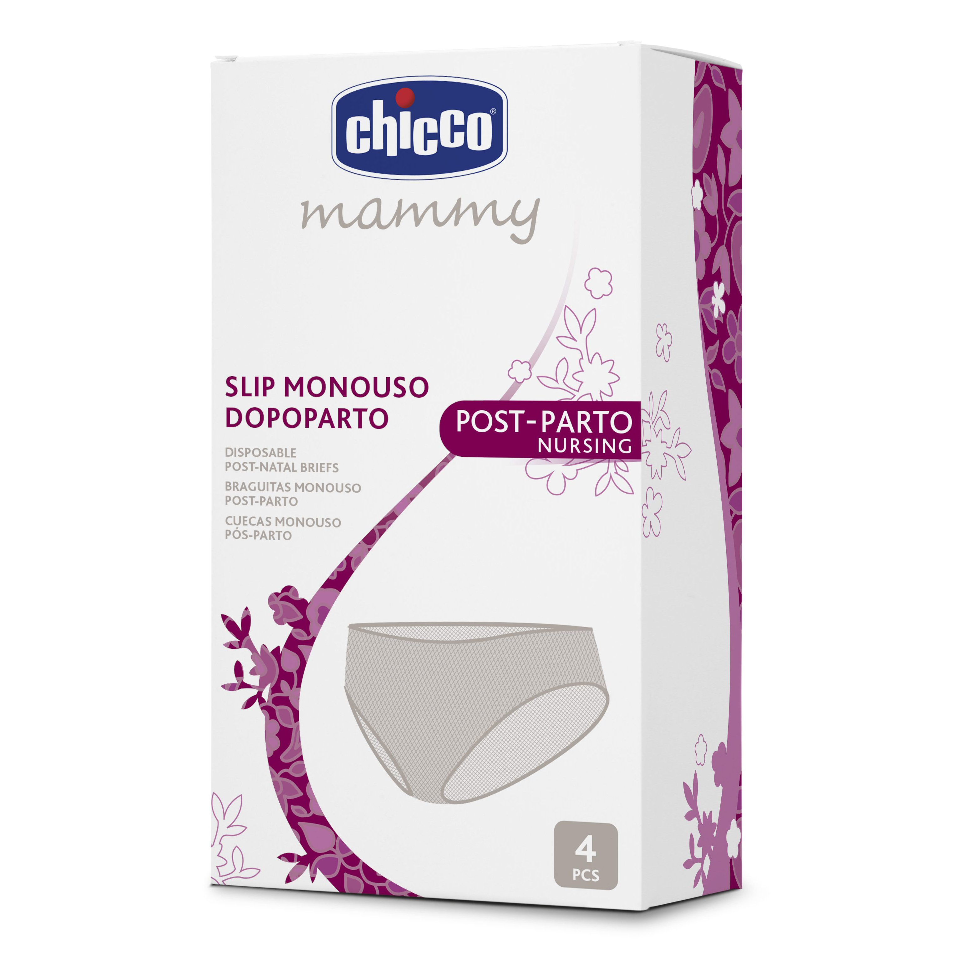 Chicco Mamma Donna Slip In Tessuno Non Tessuto Tg3 4 Pezzi