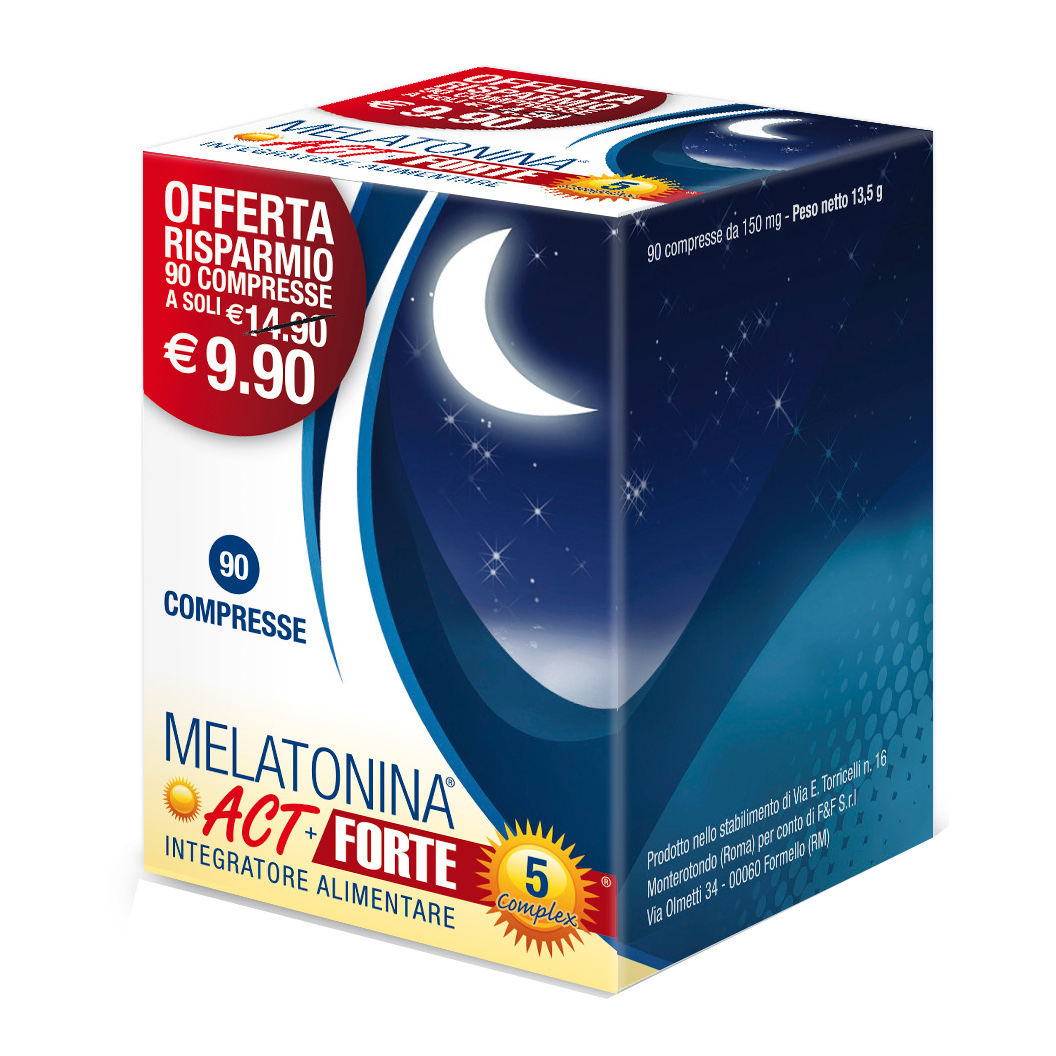 Melatonina Act + Forte 5 Complex 90 Compresse
