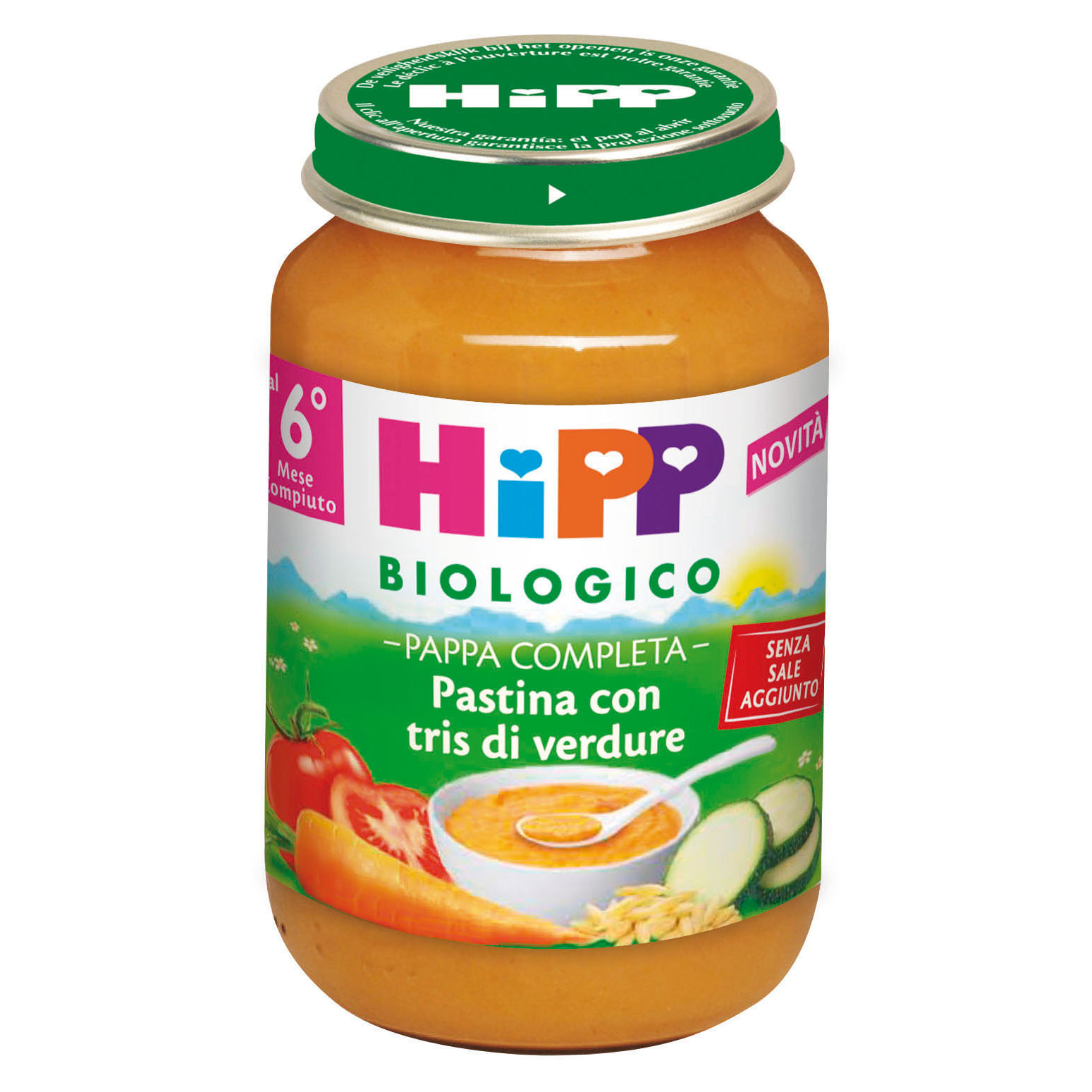 HiPP Pappa Completa Pastina Con Verdure Miste 190 g