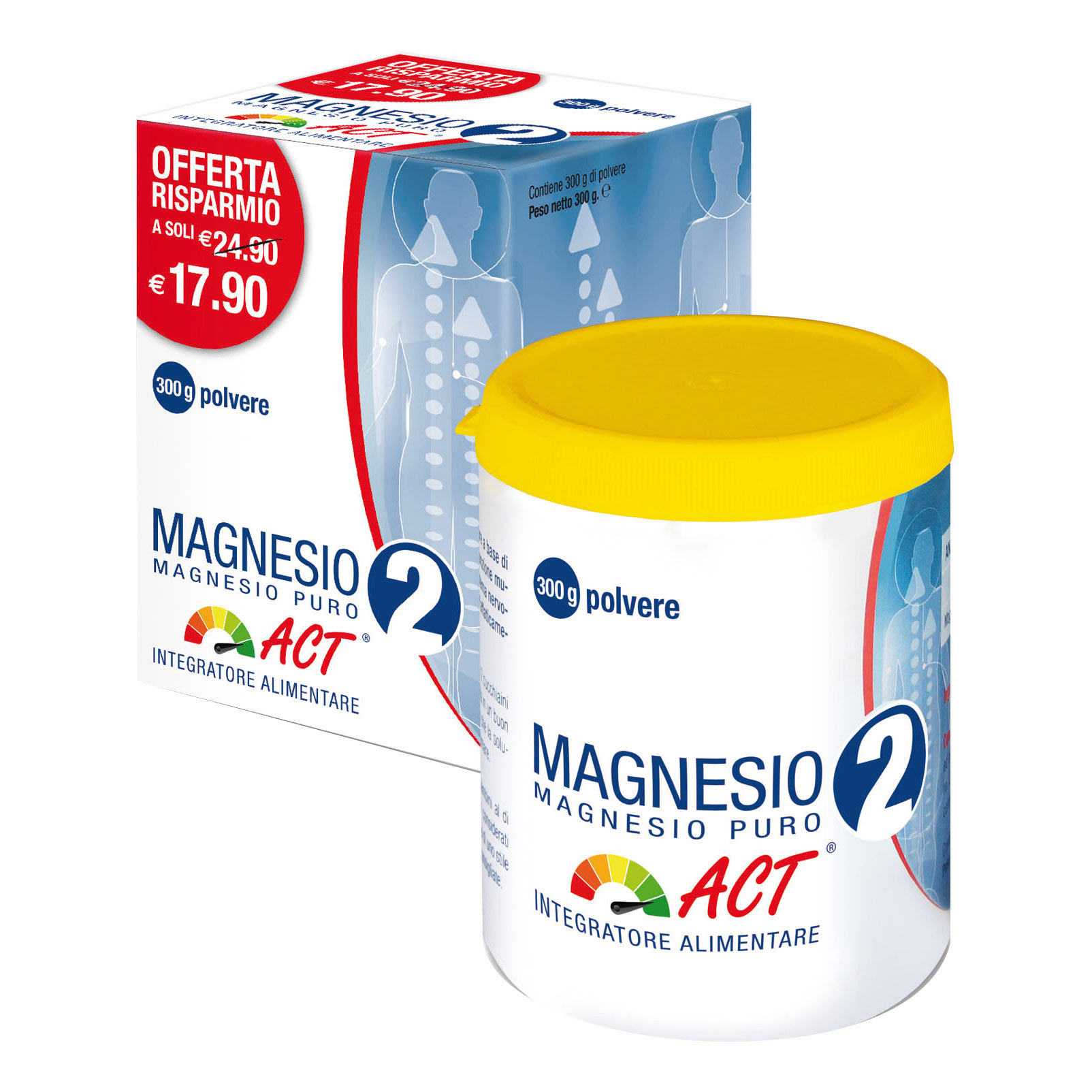 Magnesio 2 Act Magnesio Puro 300g