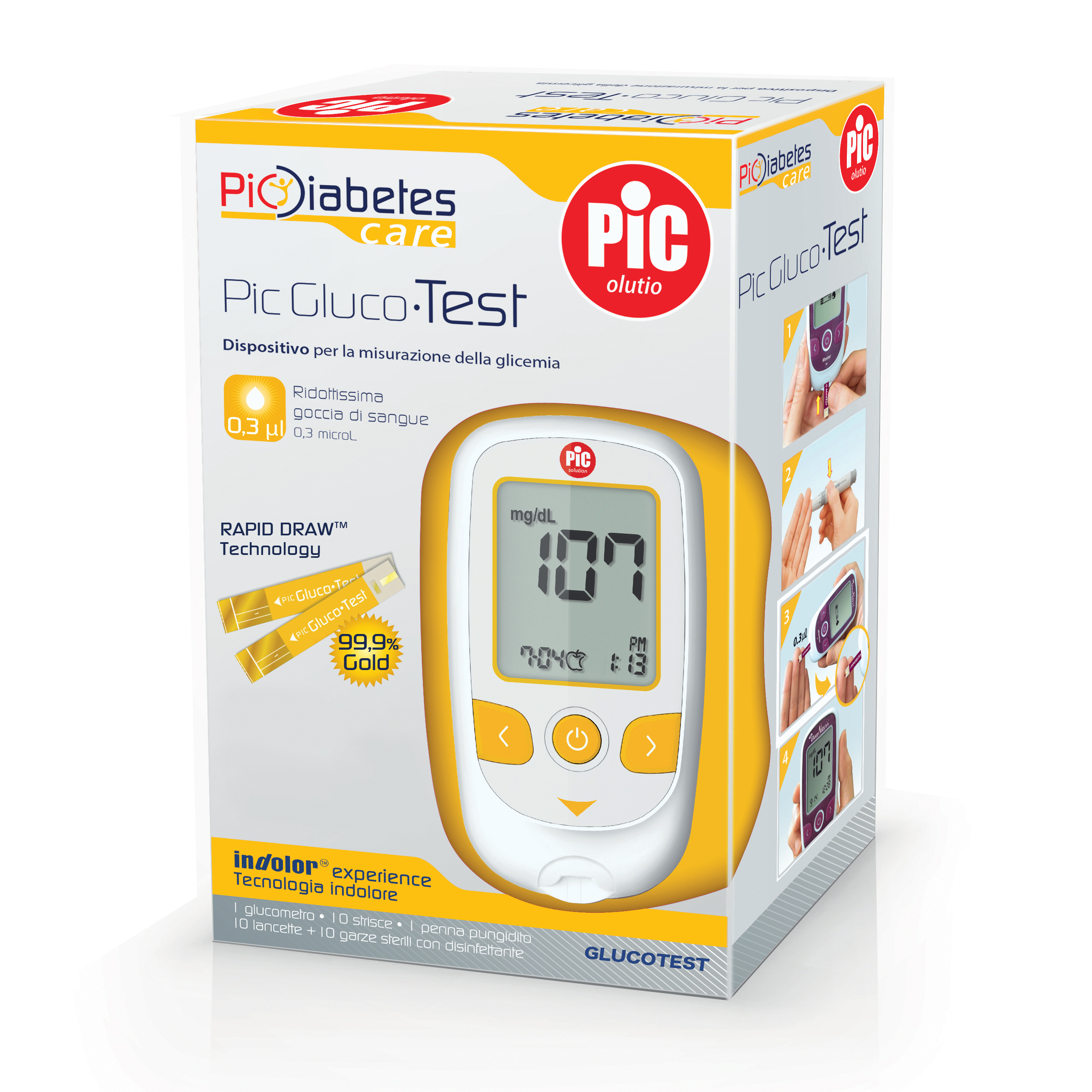 Kit Glucometro Pic Glucotest