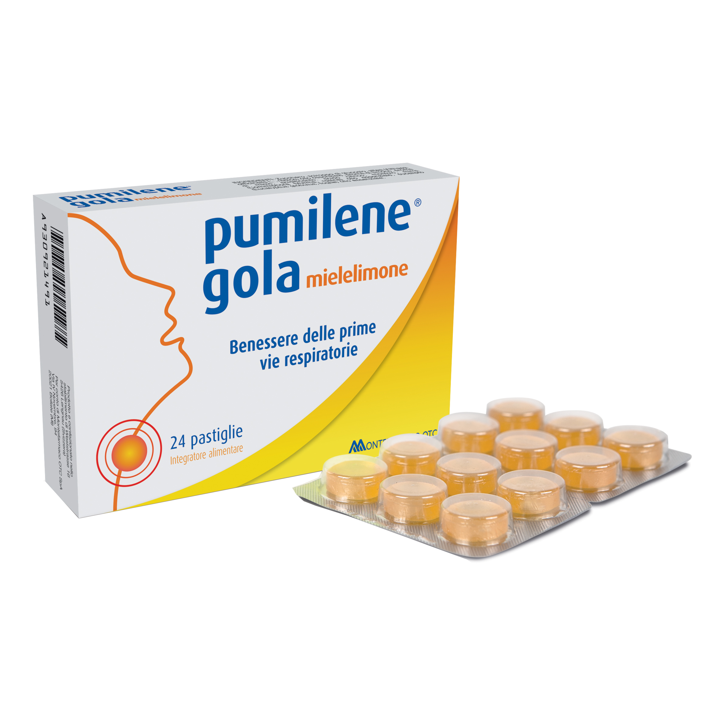 Pumilene Gola 24 Pastiglie Miele Limone