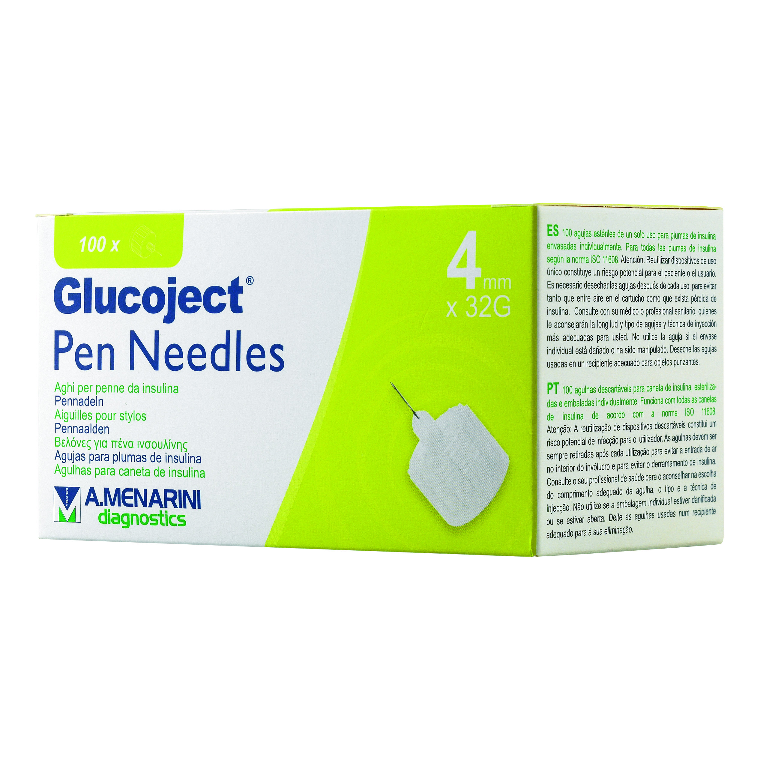 GLUCOJET Pen Needles 32g 4mm
