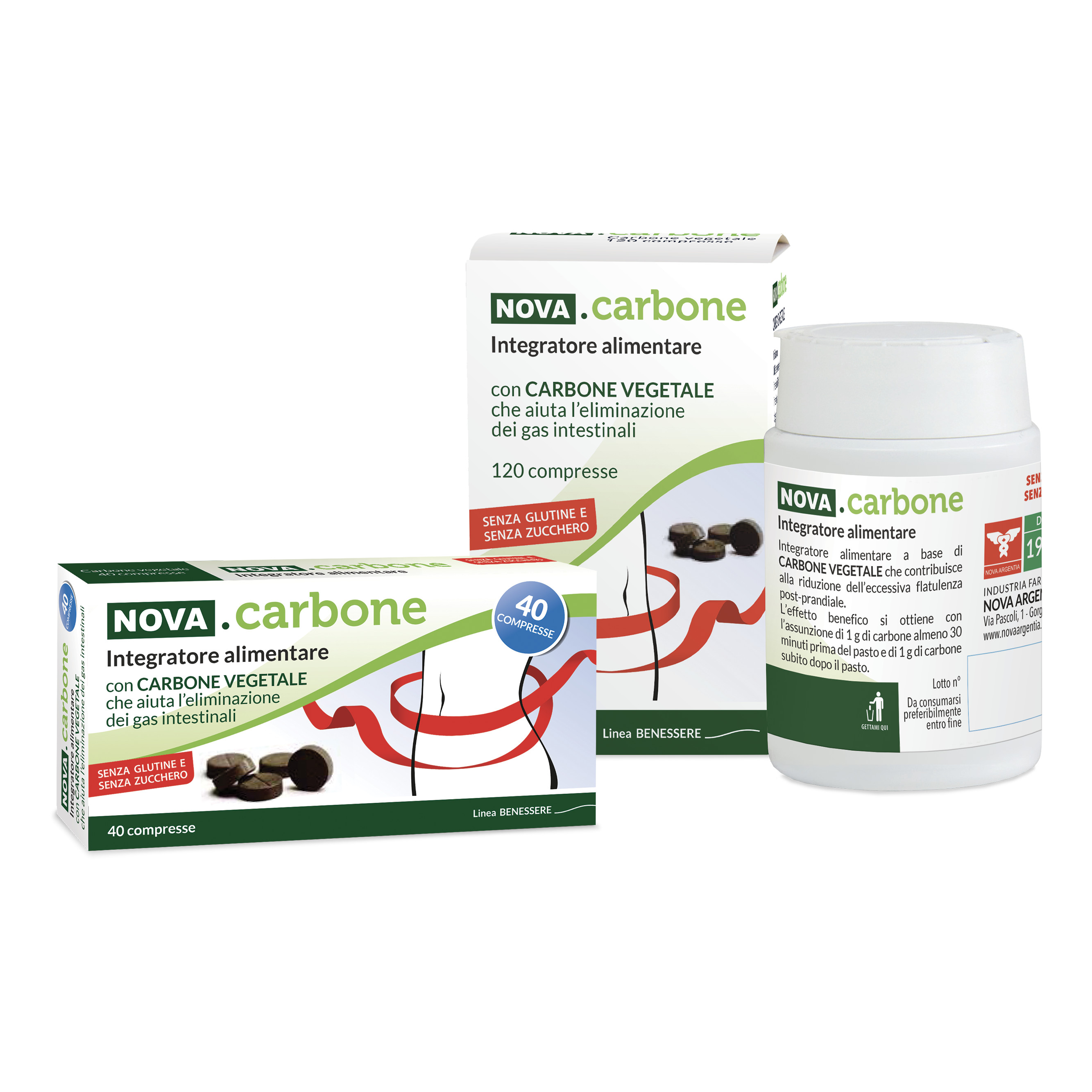 Nova Carbone Vegetale 40 Compresse
