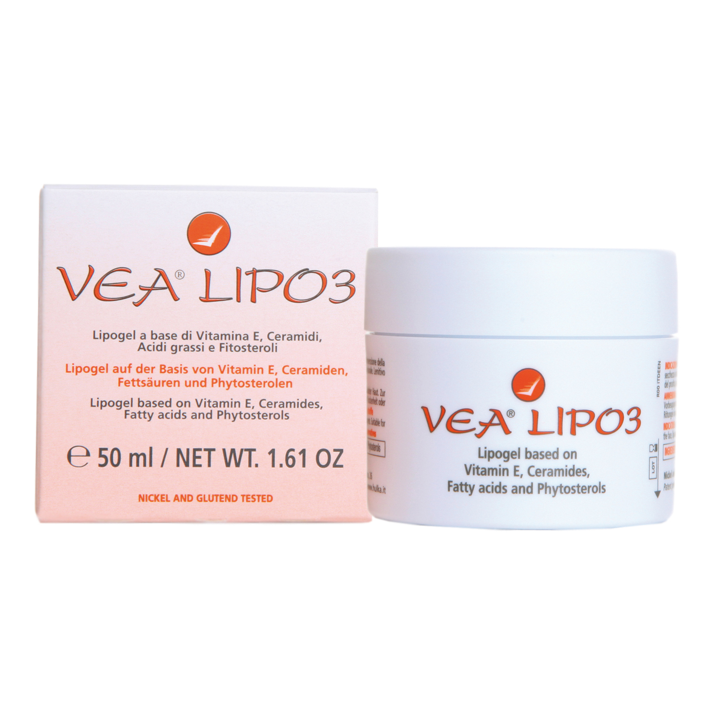 VEA Lipo3 Crema Emolliente Idratante Pelle Secca Vitamina E 50ml