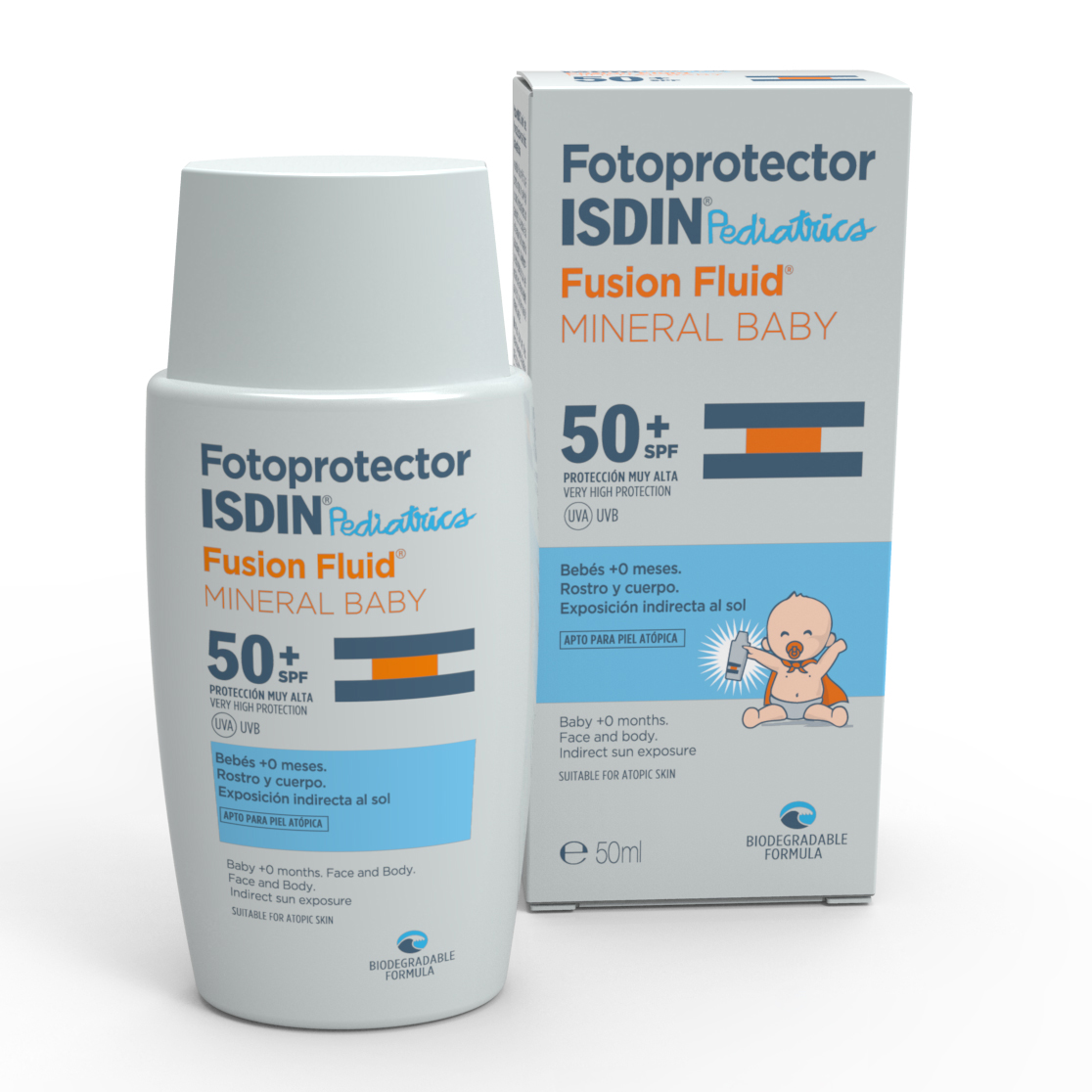 Fotoprotector Fusion Fluid Mineral Baby 50+spf 50ml